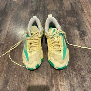 Nike Yellow and Green Athletic Shoes